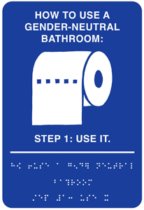 Gender Neutral Washroom Signs 30