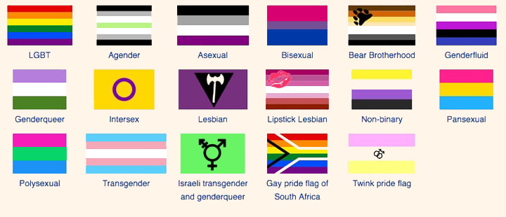 Sexual & Gender Identity, Orientation Symbols, Flags & Hankie Codes 3