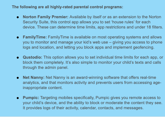 parental control programs